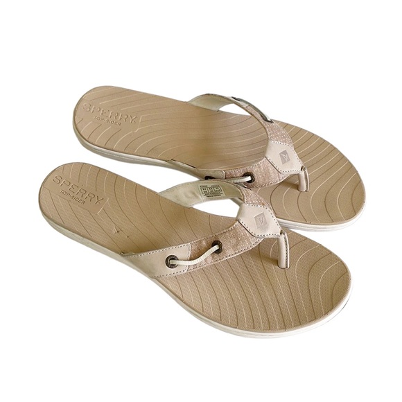Sperry Shoes - sperry seabrook surf two-tone split toe thong flip flop sandals size 9
